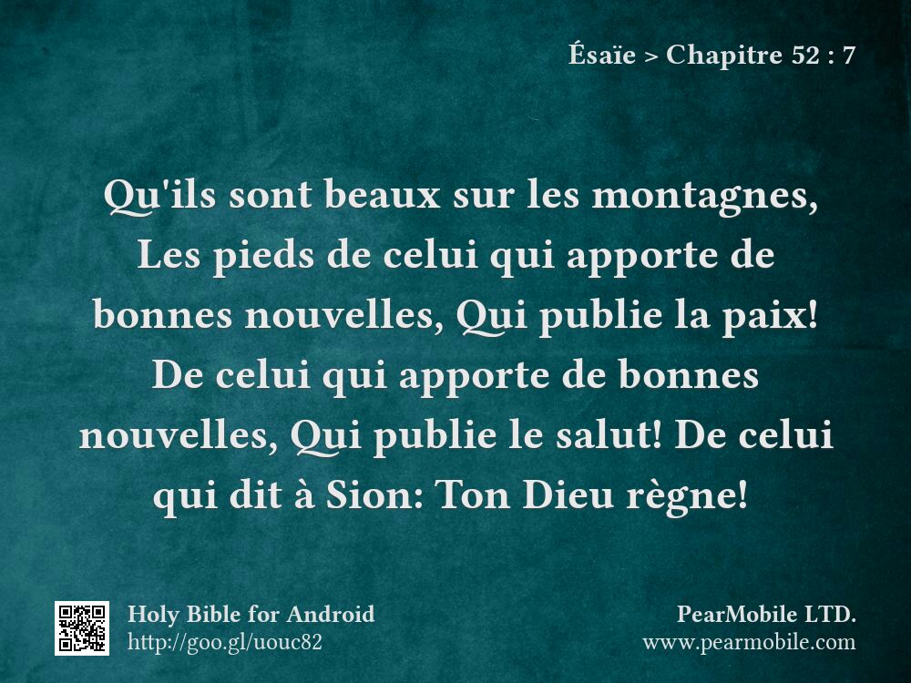Ésaïe, Chapitre 52:7